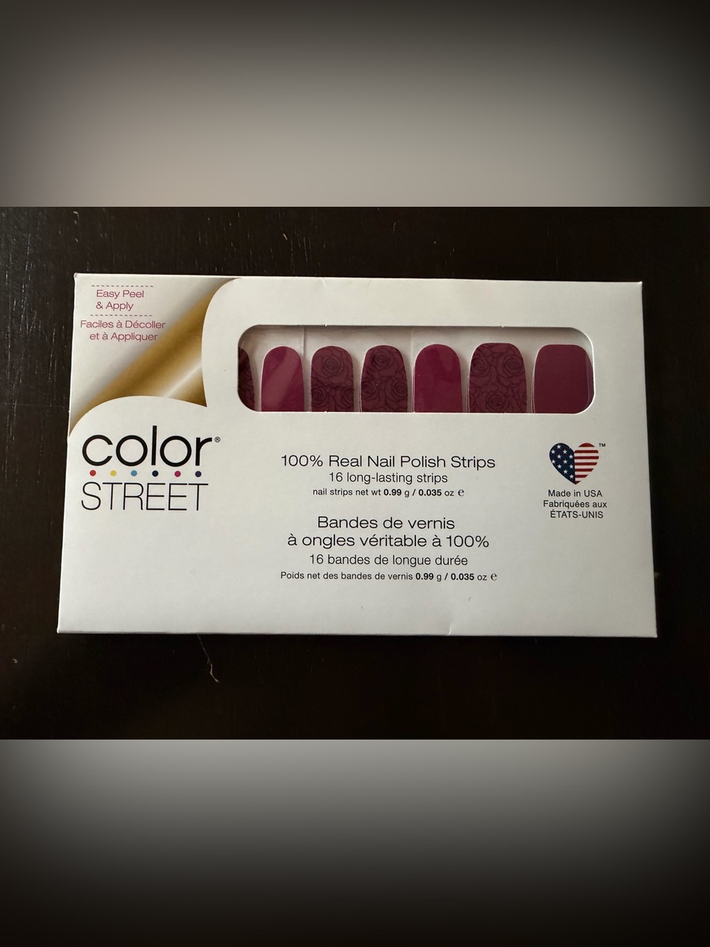 Color Street Rose Goes Nail Polish Strips